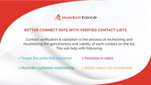 Better connect rate with verified contact lists