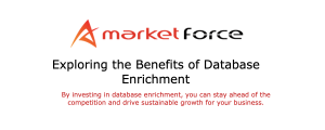 Benefits of database enrichment
