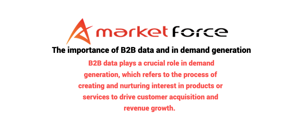 The importance of B2B data and in demand generation